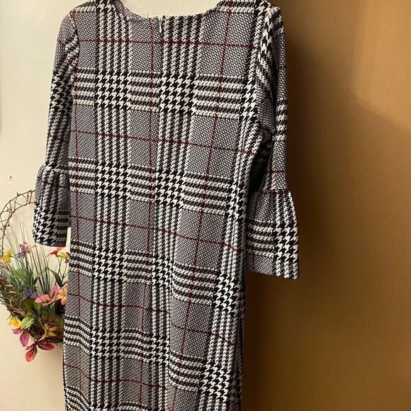 🛍LONG Sleeve Plaid violet B Dress ,Size: Small Super cute - Picture 4 of 4